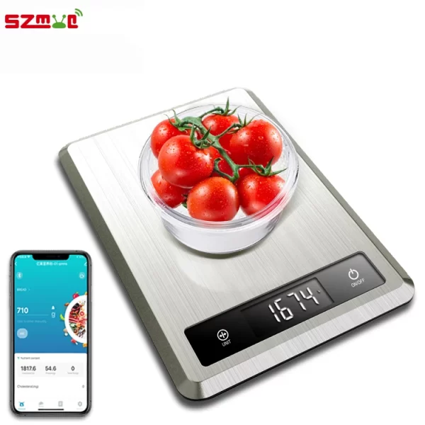 5kg Smart Kitchen Scale - Nutrition Tracking, Bluetooth App