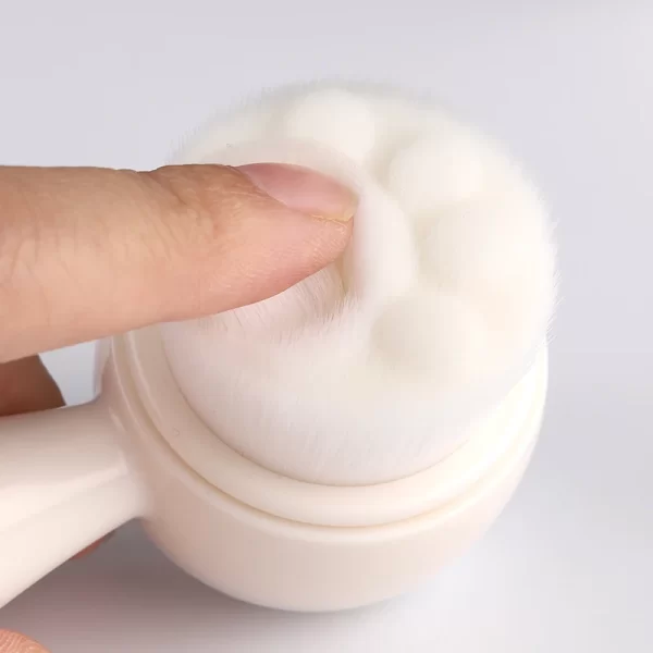 China Factory Cat Paw Shape Silicon Facial Cleanser Abs Plastic Handle Cleaner Facial Cleansing Brush - Image 3