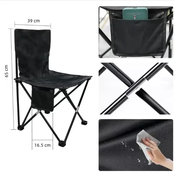 Custom Collapsible Foldable Portable Outdoor Camping Chair and Table Set - Image 5