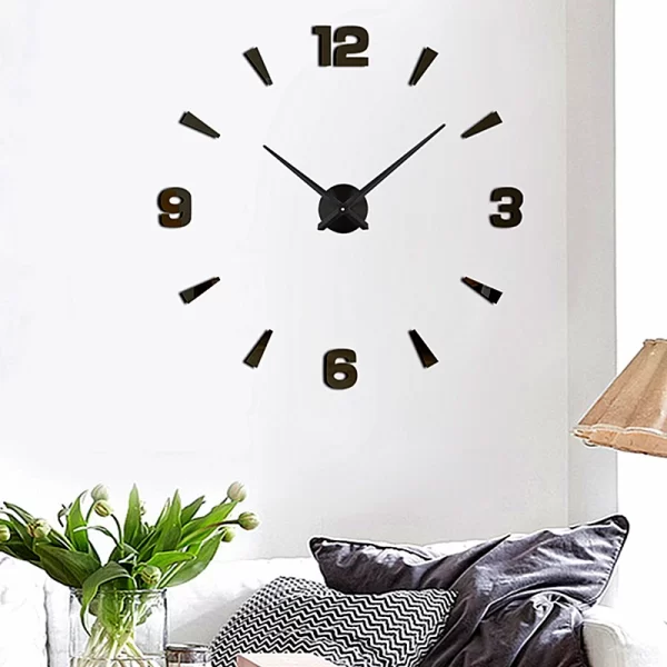 Large DIY 3D Digital Clock Wall Home Decor 2023 Unique Luxury Creative Acrylic Sticker Modern Wall Clocks Design Horloge Relojes - Image 6