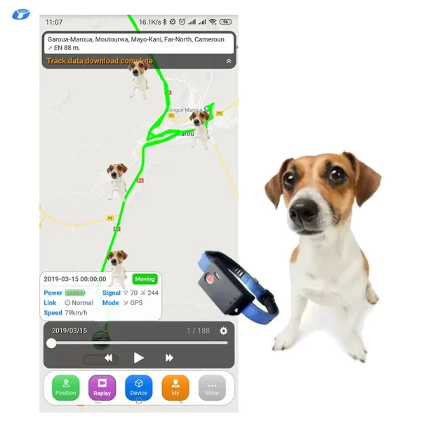 Smart GPS Pet Tracker for Cats and Dogs with 2G/4G Connectivity and Global Locator - Image 6