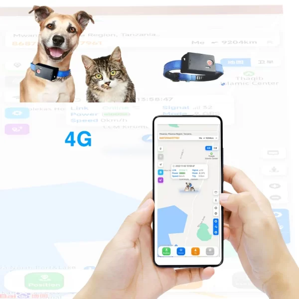 Smart GPS Pet Tracker for Cats and Dogs with 2G/4G Connectivity and Global Locator - Image 2