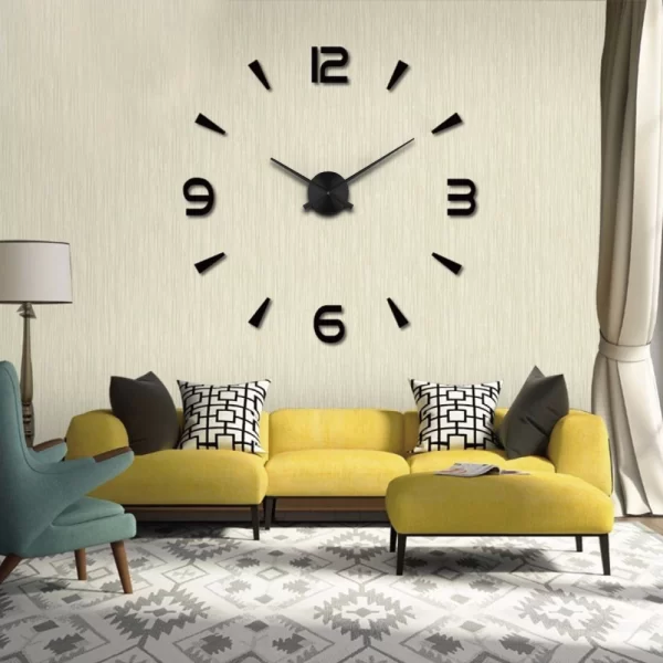 Large DIY 3D Digital Clock Wall Home Decor 2023 Unique Luxury Creative Acrylic Sticker Modern Wall Clocks Design Horloge Relojes - Image 3