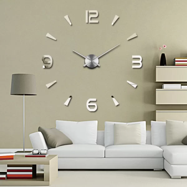 Large DIY 3D Digital Clock Wall Home Decor 2023 Unique Luxury Creative Acrylic Sticker Modern Wall Clocks Design Horloge Relojes - Image 5