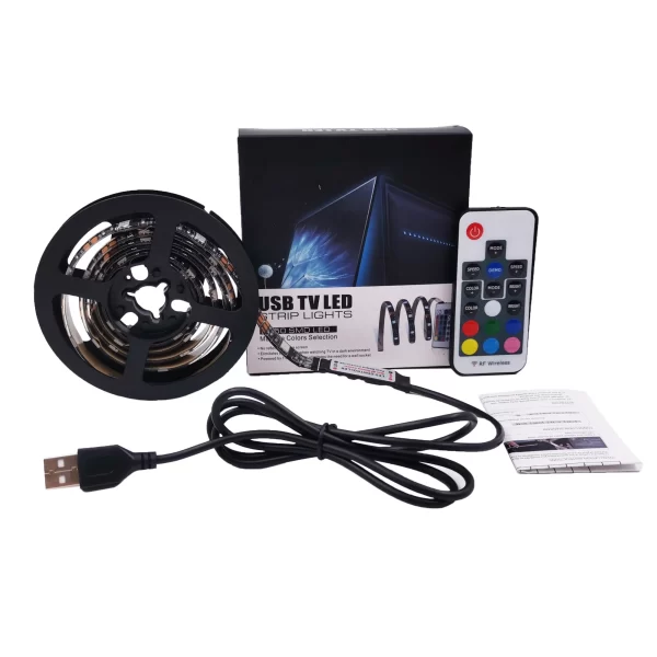 2M/3M/5M RGB LED Strip – 5V USB-Powered, Waterproof, 5050 SMD, Remote Control - Image 6