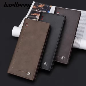 fashionable manufacturers premium designer slim luxury card money holder purse long leather men wallet for mens