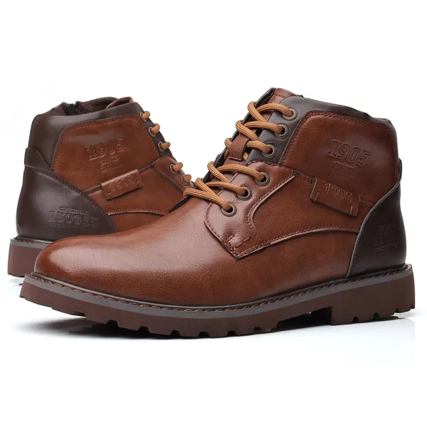 sh12298a Fashion Leather Men Work Boots 2023 High Quality Classic Men Martin Boots Outdoor Shoes Winter - Image 2