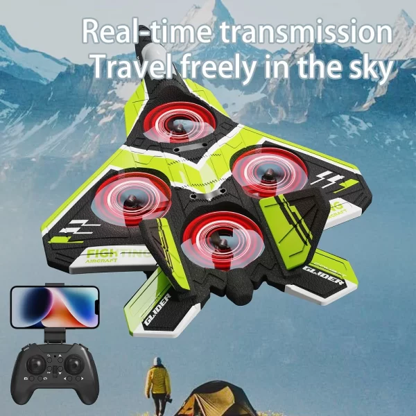 New S80 Fixed Height Remote Control UAV – Four-Axis Foam Aircraft, Anti-Fall Belt, LED Glider for Kids