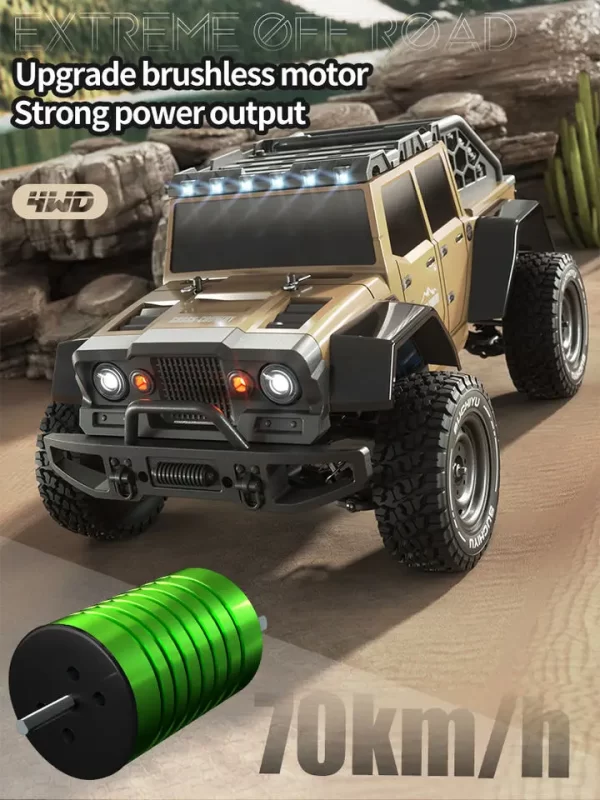 SIN-16104 PRO RC Truck - 4WD Brushless 70km/h Off-Road Crawler - Image 3