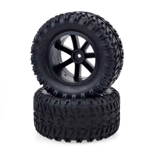 4Pcs 1/10 Short Course Truck Tires – 12mm Hex, 110mm for Wltoys, Slash, HPI, VKAR - Image 2