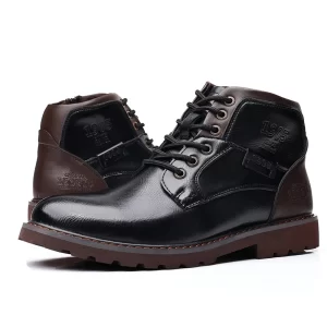 sh12298a Fashion Leather Men Work Boots 2023 High Quality Classic Men Martin Boots Outdoor Shoes Winter