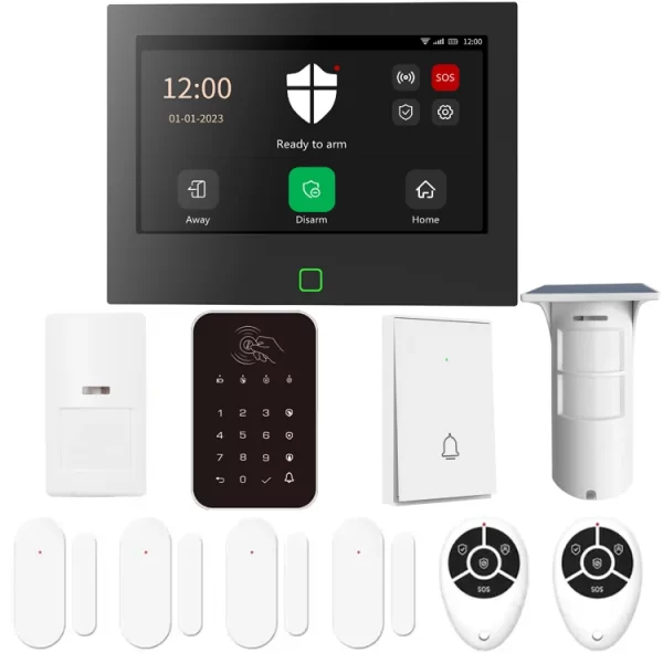 Wireless 7" IPS Full-Color Display WiFi Smart Home Security Alarm System with Alexa & GSM - Image 6