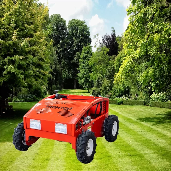 Remote Control Gas Lawn Mower – 196CC, 7.5HP, 4WD, Adjustable Cutting Height - Image 6