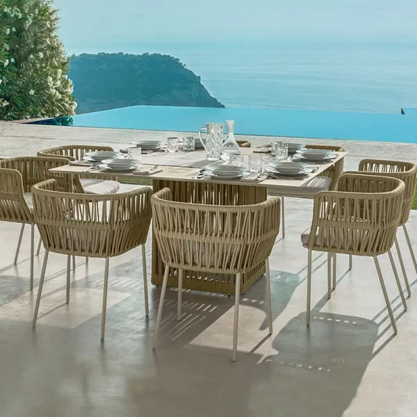 Popular New Design Patio Furniture Leisure Four Sets Table and Chair - Image 6