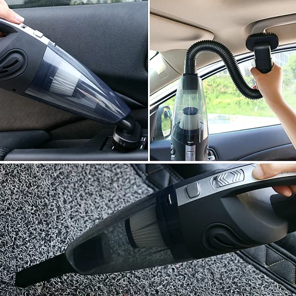 Portable Wet & Dry Car Vacuum Cleaner - Automatic with Attachments - Image 3