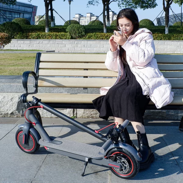 AOVO M365 Electric Scooter – 350W, 25KM/H, 40KM Range, Foldable, Bluetooth App