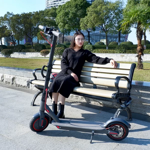 AOVO M365 Electric Scooter – 350W, 25KM/H, 40KM Range, Foldable, Bluetooth App - Image 3