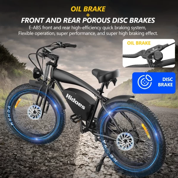 Hidoes B3 Electric Bike - 1200W Motor, 48V Battery, Off-Road - Image 4