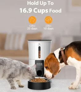 4L Smart Pet Feeder - Automatic, Timed, Microchip Recognition, Voice Record