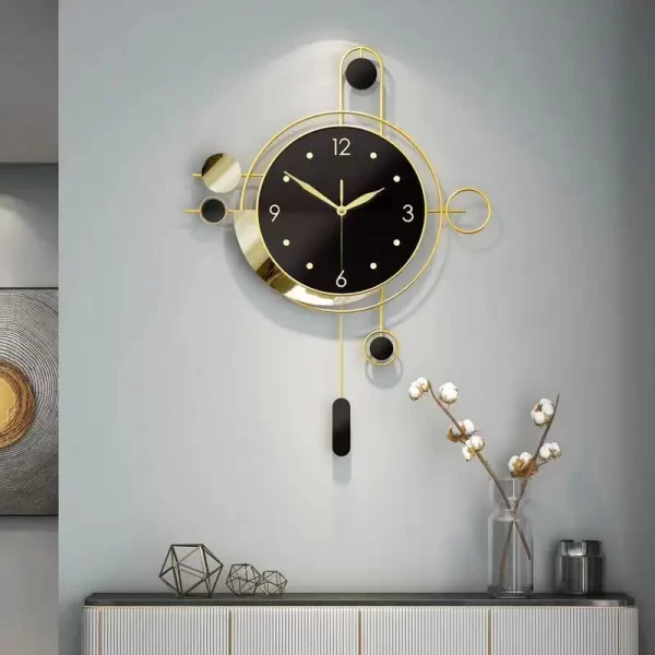 50*68 Large Dropshipping Products 2024 Modern Pendulum Luxury Wall Hanging Clock Decorative Wall Watch Clock Home House Decor - Image 5