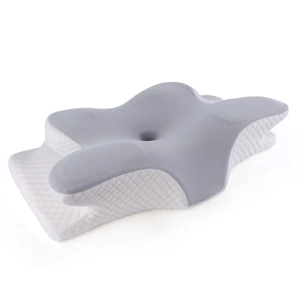 Stocked Ergonomic Pain Relief Butterfly Shape Memory Foam Neck Support Bed Odorless Ergonomic Contour Memory Foam Pillow - Image 2