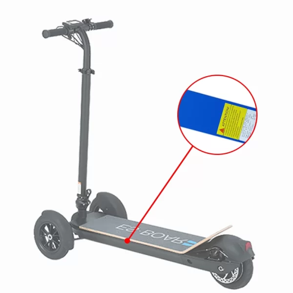 ESBOARD 3-Wheel Electric Scooter 48V 8.8Ah Lithium Battery - Image 6