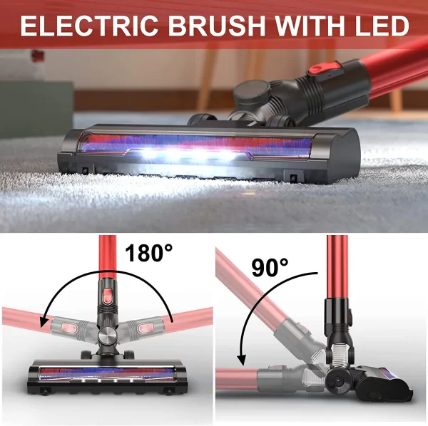 Powerful Portable Cordless Vacuum Cleaner - Dry, Wireless, Multiple Broom Heads - Image 2