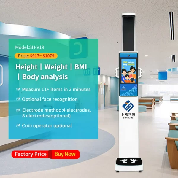 Smart Body Composition Analyzer Scale - Digital Height & Weight Measurement with LCD Display - Image 2