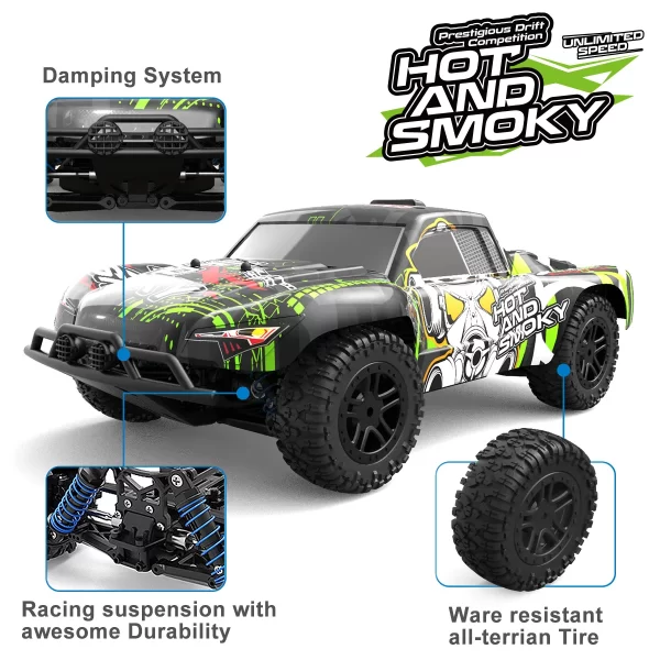 ENOZE 9301E 1:18 4WD RC Monster Truck - 40km/h High-Speed Off-Road Vehicle - Image 4