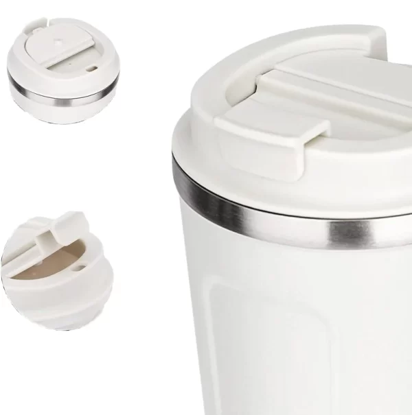 Portable Double Vacuum Thermos Cup Smart 304 Stainless Steel Handheld Office Coffee Tumbler for Car Wholesale - Image 3