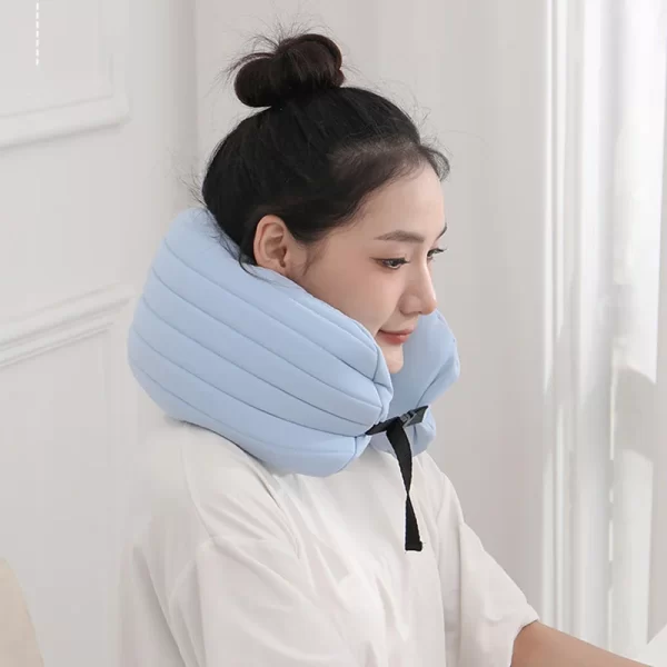 2024 New Detachable Novelty Long Micro Fiber Neck Or Lumbar Support Travel Pillow - Image 2