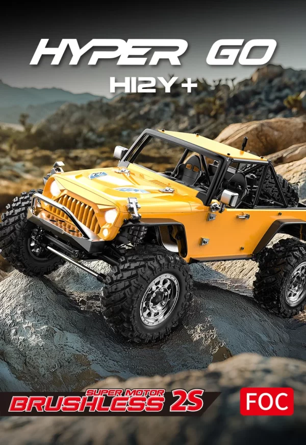 HOSHI MJX H12Y+ 1/12 Brushless 4x4 RC Off-Road Climbing Car – 120m Range - Image 2