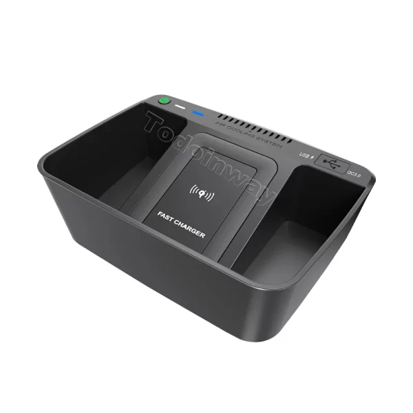 15W Car Wireless Charger Fast Charging Plate Storage Box Phone Holder for Byd Tang 2015-2019 Accessories - Image 5