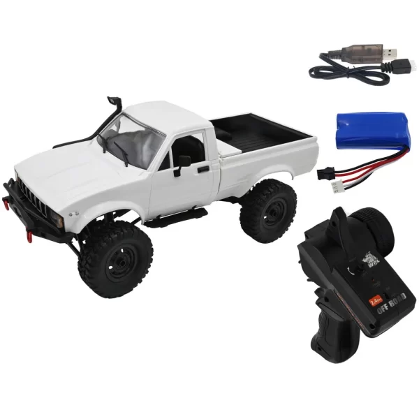 WPL C24 RC Military Truck - 1/16 Scale 2.4G Crawler with LED Lights - Image 4