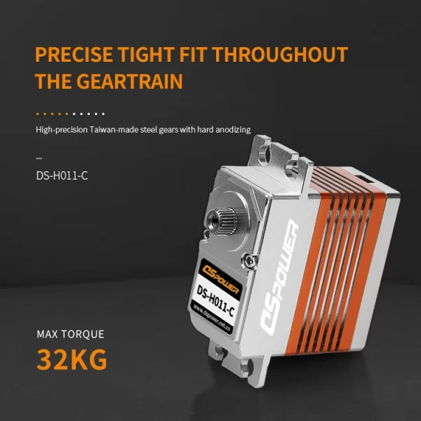 Waterproof 20KG Digital Servo with Metal Gears and Aluminum Case for Robotics - Image 4