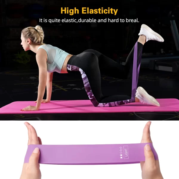 Fitness Gum Custom LOGO Elastic Rubber Bands for Fitness Workout Equipment Training Exercise Gym Strength Latex Resistance Bands - Image 5